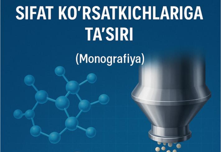 Tabletkalarning granulyatsiya jarayonlari va ularning sifat ko‘rsatkichlariga ta’siri