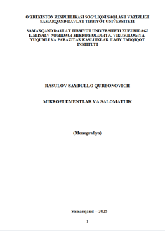 Mikroelementlar va salomatlik