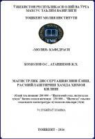 Магистрлик диссертациясини ёзиш, расмийлаштириш ҳамда ҳимоя қилиш 