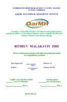 Umid konini geologik taxlil qilib neft hoshiyasini ishlash ko‘rsatgichlarini yaxshilash