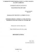 Ижтимоий химоя тизими ва унда пенсия тизимининг ривожланиш йўналишлари