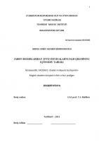 Jahon bozorlaridan  investitsiyalarni jalb qilishning  iqtisodiy tahlili