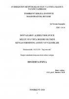 Milliy sug`urta bozori sig`imini kengaytirishning asosiy yo`nalishlari