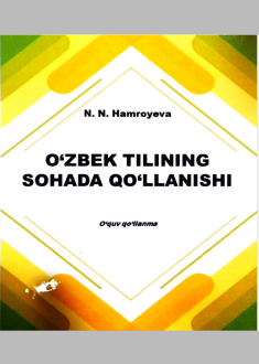 O'zbek tilining sohada qo'llanishi
