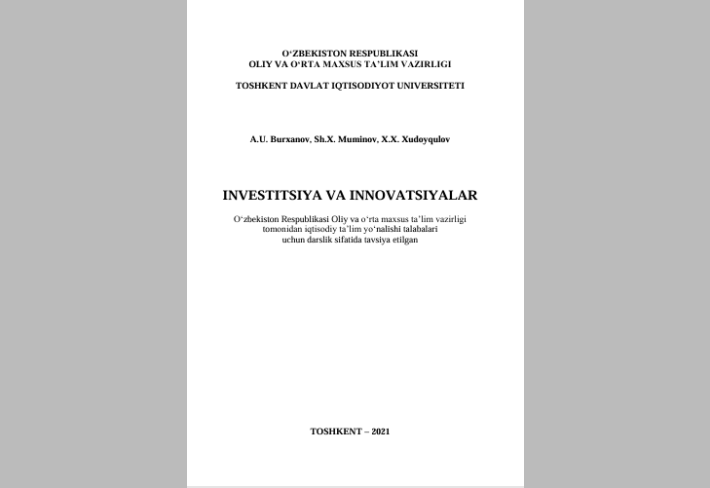 Investitsiya va inovatsiyalar