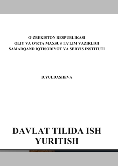 Davlat tilida ish yuritish