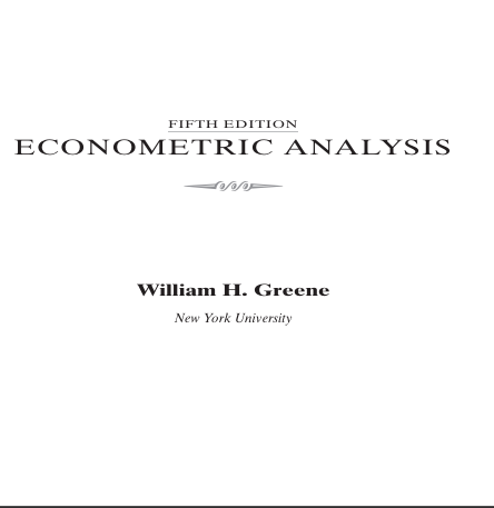 Econometric analysis