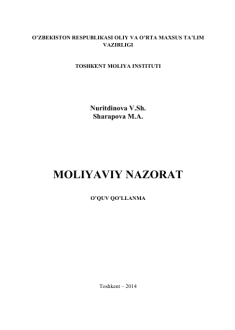 MOLIYAVIY NAZORAT 