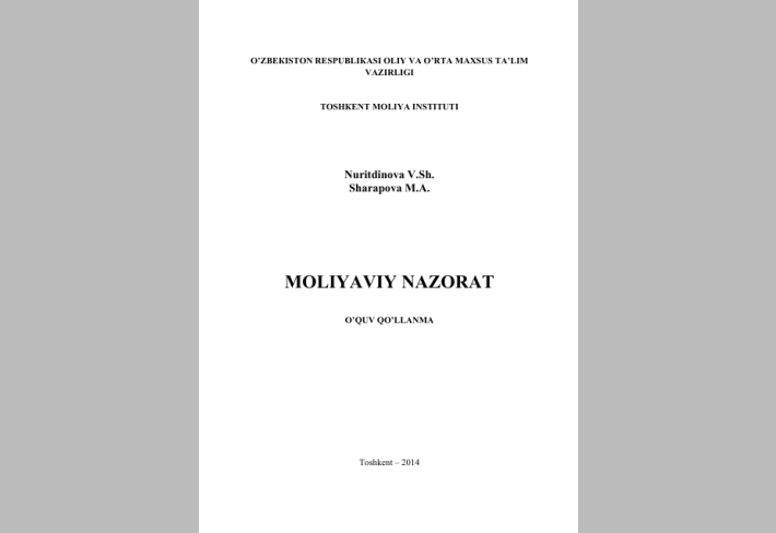 MOLIYAVIY NAZORAT 