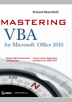 Mastering VBA for Microsoft® Offi ce 2010