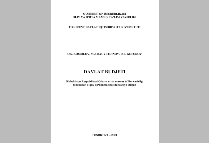 DAVLAТ BUDJEТI
