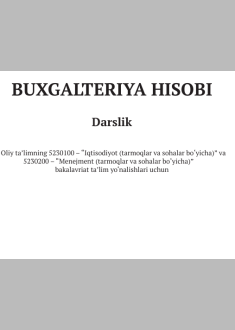 Buxgalteriya hisobi