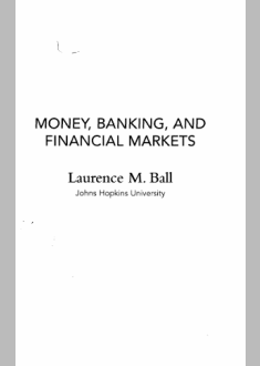 MONEY BANKING, AND FINANCIAL MARKETS