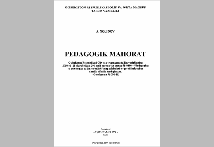 Pedagogik mahorat 