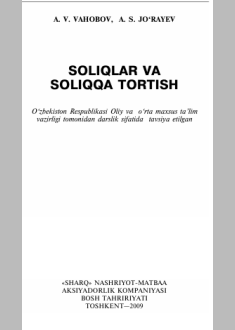 Soliqlar va soliqqa tortish