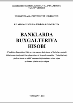 Banklarda buxgalteriya hisobi