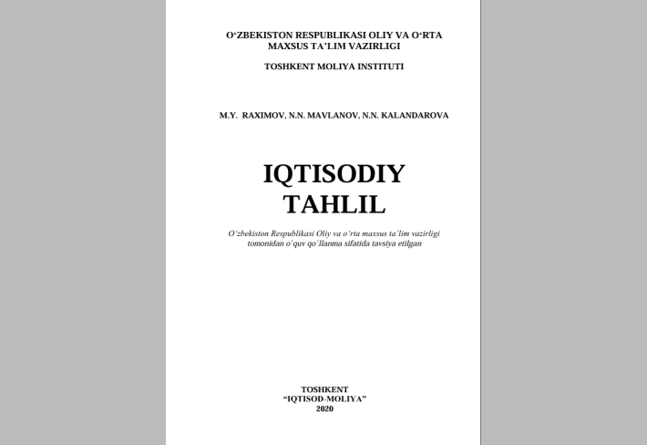 Iqtisodiy tahlil
