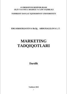 MARKETING  TADQIQOTLARI