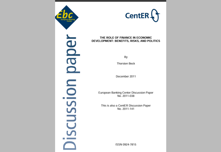 THE ROLE OF FINANCE IN ECONOMIC  DEVELOPMENT: BENEFITS, RISKS, AND POLITICS
