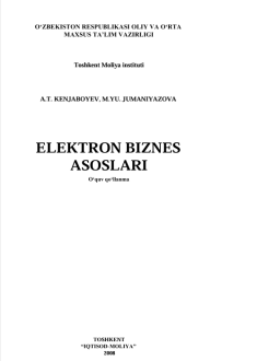 Elektron biznes asoslari