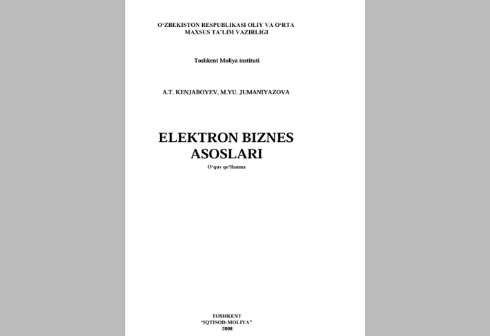 Elektron biznes asoslari