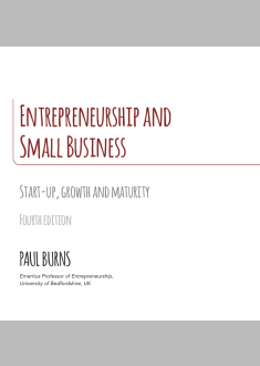 Entrepreneurship and  Small Business