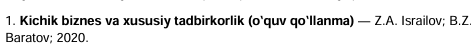 Kichik biznes va xususiy tadbirkorlik