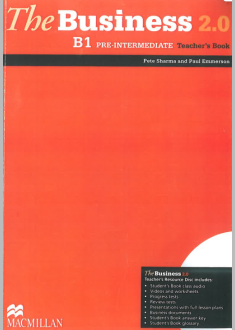 The Business 2.0 B1 pre-Intermediate teacher's Book