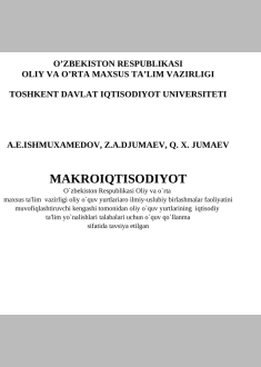  Mаkrоiqtisоdiyot 