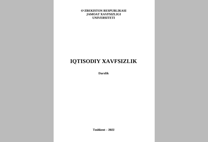 IQTISODIY XAVFSIZLIK 