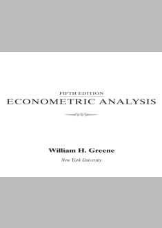  Econometric  Analysis