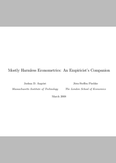 Mostly Harmless Econometrics: An Empiricist s Companion
