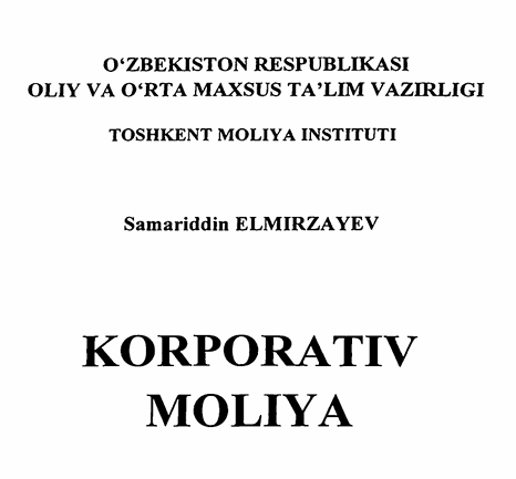 Korporativ moliya