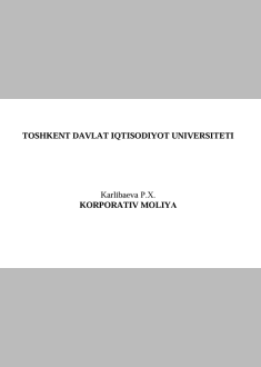 Korporativ moliya