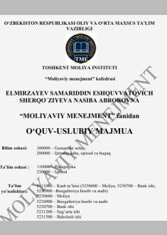 “Moliyaviy menejmenti