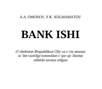 Bank ishi. 