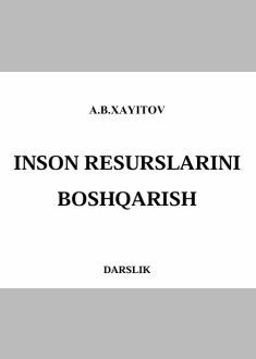 “Inson resurslarini boshqarish”