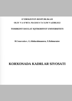 Korxonada kadrlar siyosati.