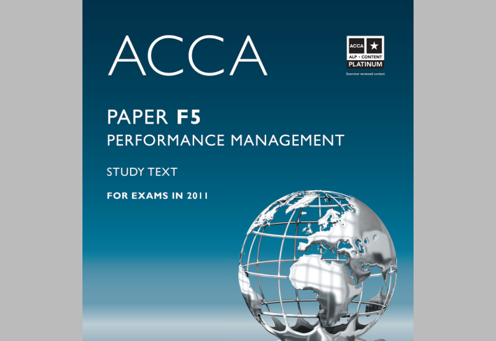 ACCA PAPER F5 Performance Management Study Text