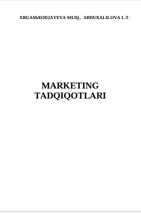 Marketing tadqiqotlari. 
