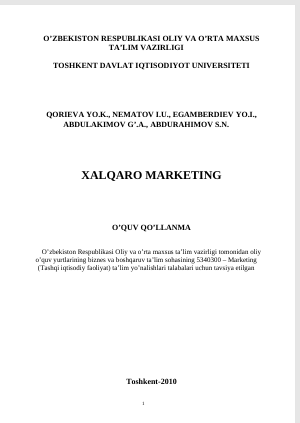 Xalqaro marketing