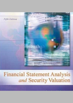 FinancialStatement Analysis and Security Valuation