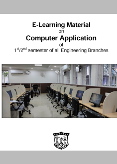 E-Learning Material  on  Computer Application  of  1st/2nd semester of all Engineering Branches 