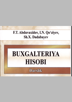  Buxgalteriya hisobi. 