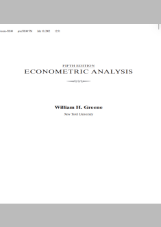 ECONOMETRIC ANALYSIS