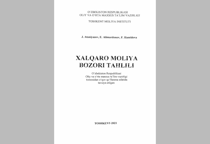 Xalqaro moliya bozori tahlili. 