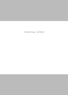 Database Design - 2nd Edition