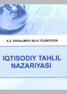  Iqtisodiy tahlil nazariyasi. 