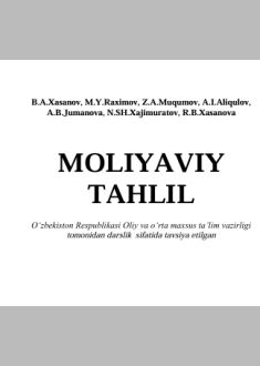 Moliyaviy tahlil.