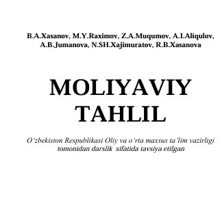 Moliyaviy tahlil.